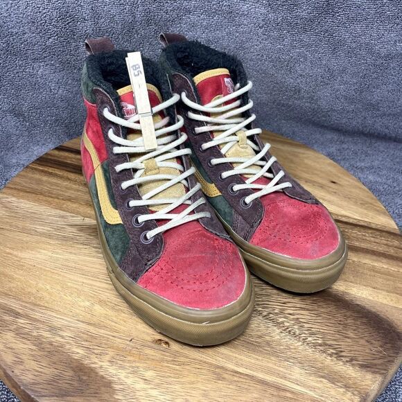 Vans Sk8-Hi MTE Womens Sz 6.5 Shoes Green Red High Top Hiking Outdoor Sneakers - Picture 9 of 9